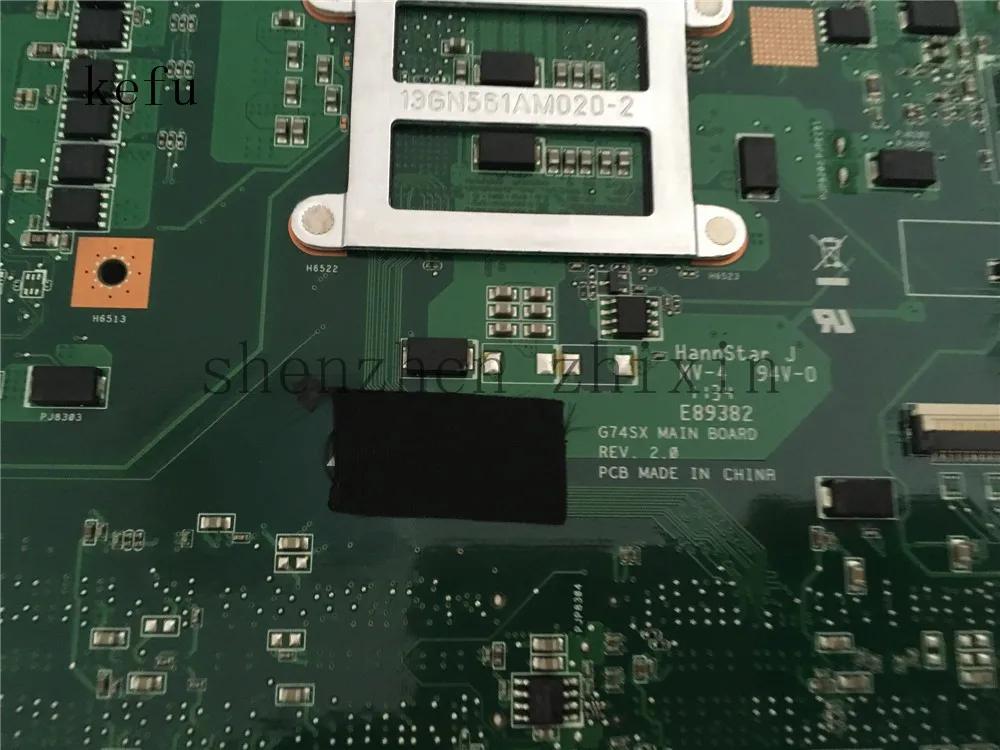 Для ASUS G74SX материнская плата для ноутбука REV.2.0 DDR3 PGA989 2D разъем HM65 GT460M тест
