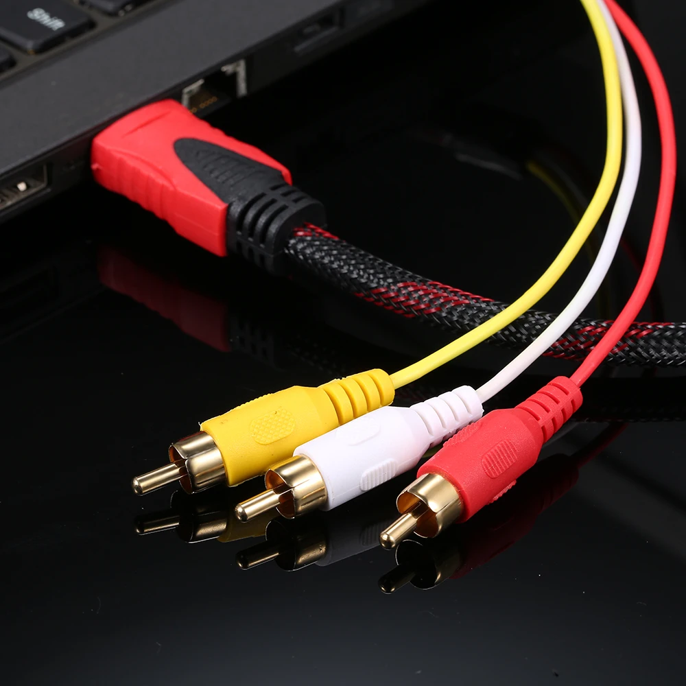 1 5 M HD RCA аудио видео кабель 3 Мужской AV провод шнур DV MP4 конвертер|Компьютерные
