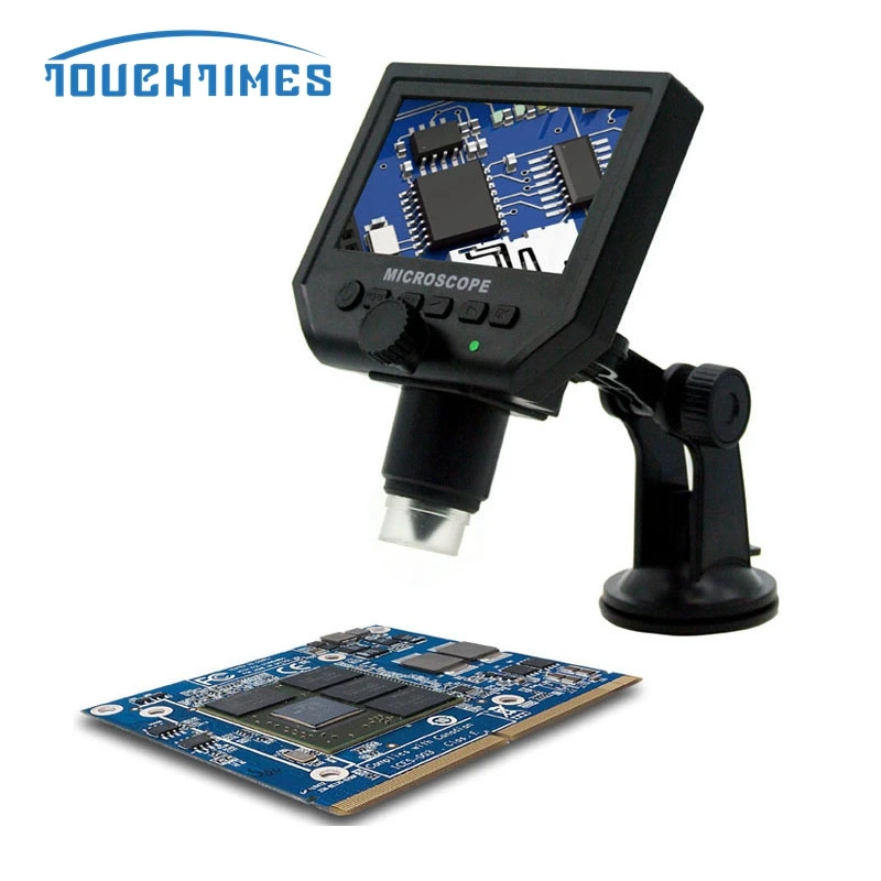 Портативный видеомикроскоп VGA 1 600X 3.6MP USB цифровой электронный микроскоп с 4 3 &quotHD