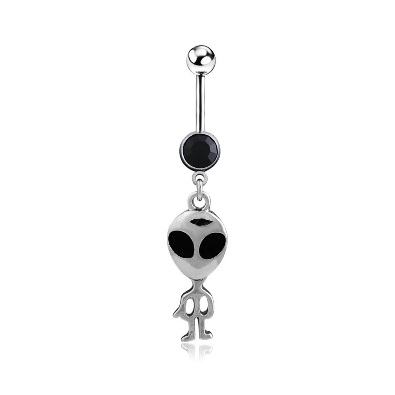 

Universe Alien ET Belly Piercing Ombligo Sexy Navel Ring Piercing Nombril Women Belly Button Rings Body Jewelry Pircing Earrings