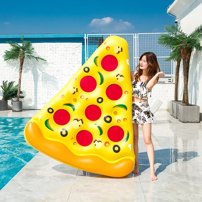 

Rooxin 180cm Giant Inflatable Swimming Circle Pizza Pool Float Swimming Ring for Adult Inflatable Air Mattress Bed Boia Piscina