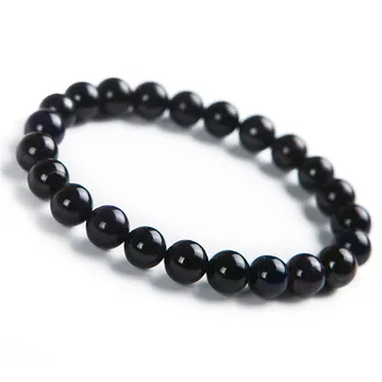 

8mm Genuine South African Natural Sugilite Bracelet Women Female Stretch Crystal Round Bead Bracelet Drop Shipping