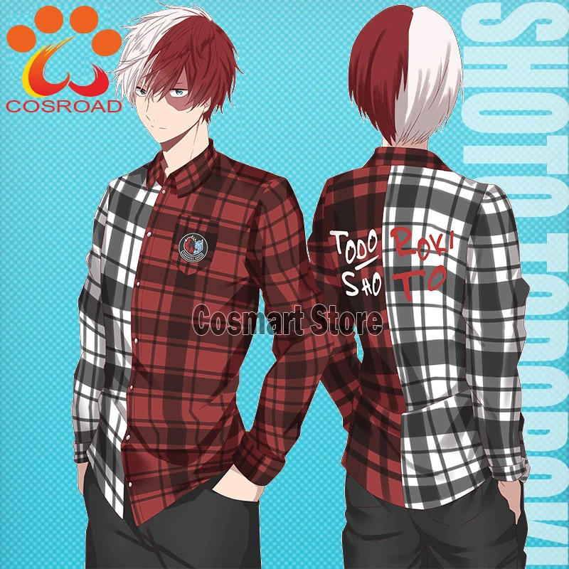 Cosroad Boku No My Hero Academy джинсовая куртка для косплея Todoroki Shoto джинсовое пальто для мужчин и женщин куртка на молнии с капюшоном