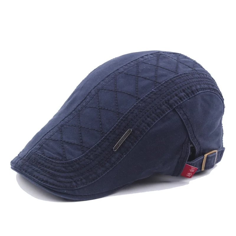 Мужской Хлопковый сетчатый берет с вышивкой Newsboys Duckbill Кепка Gorras Planas Плоские береты Ivy Cabbie Кепка s Регулируемая винтажная шапка|flat beret|duckbill capcabbie cap | АлиЭкспресс