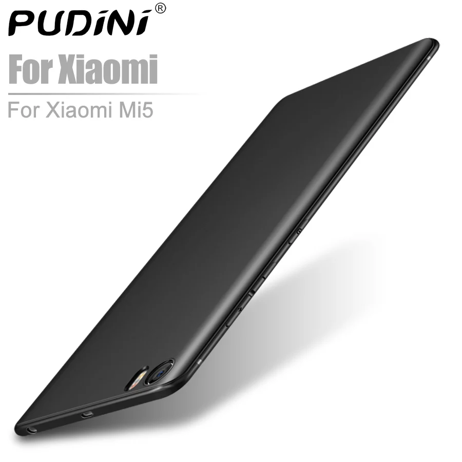 

2018 PUDINI Silicone Phone Case For Xiaomi Mi5 Case Silicone Cover Coque Funda Ultra Thin TPU Covers Mi5 Mi 5 Phone Cases Cover