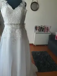 Vnaix свадебное платье на заказ только пояс и аппликация с длинными рукавами