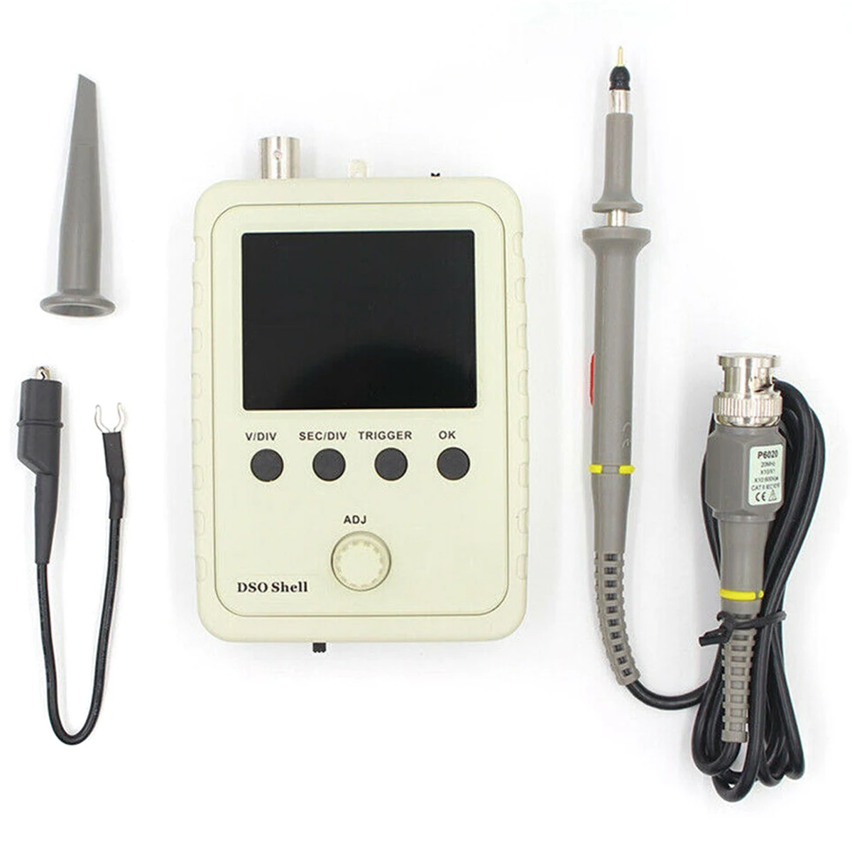 

Handheld Oscilloscope Full Assembled with BNC Standard Probe 0-200KHz