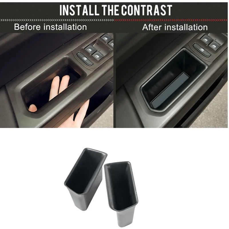 Black Accessories Car Interior Front Side Car Door Storage organizer