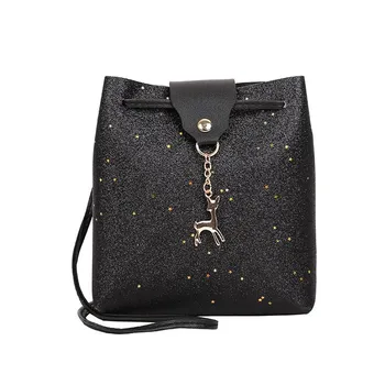 

Mini Glitter Deer Sling Bag Shoulder Handbag Travel Beg Cute