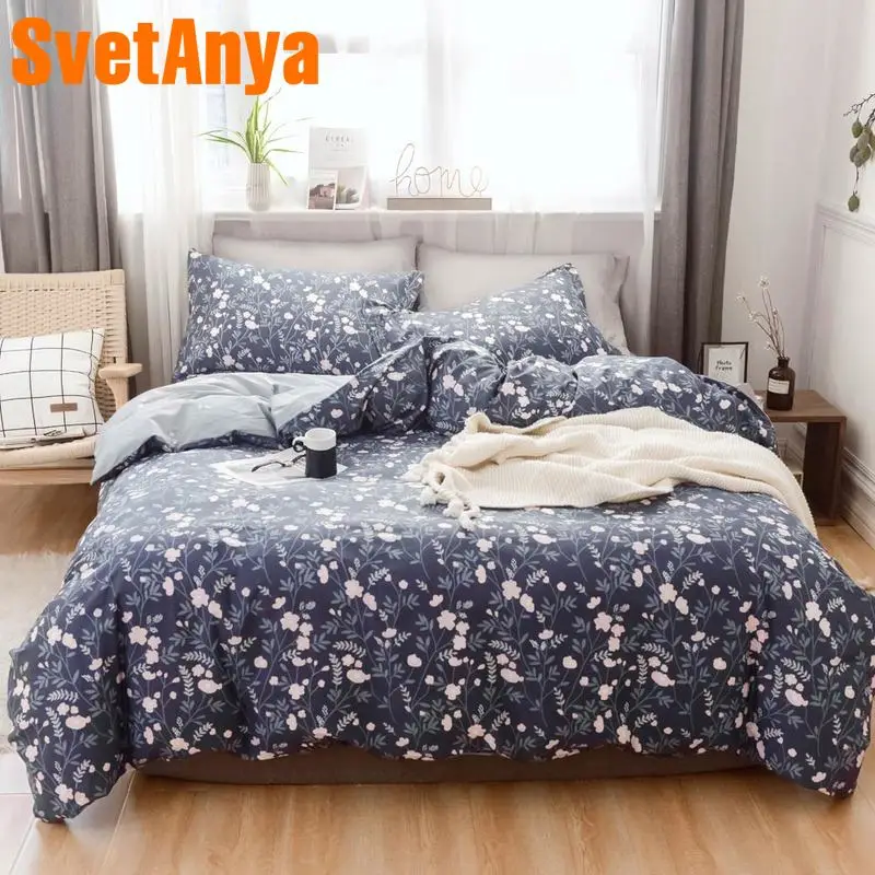 

Svetanya 2019 Floral Bedding Set pure Cotton Bed Linen Single Double Full Queen Size