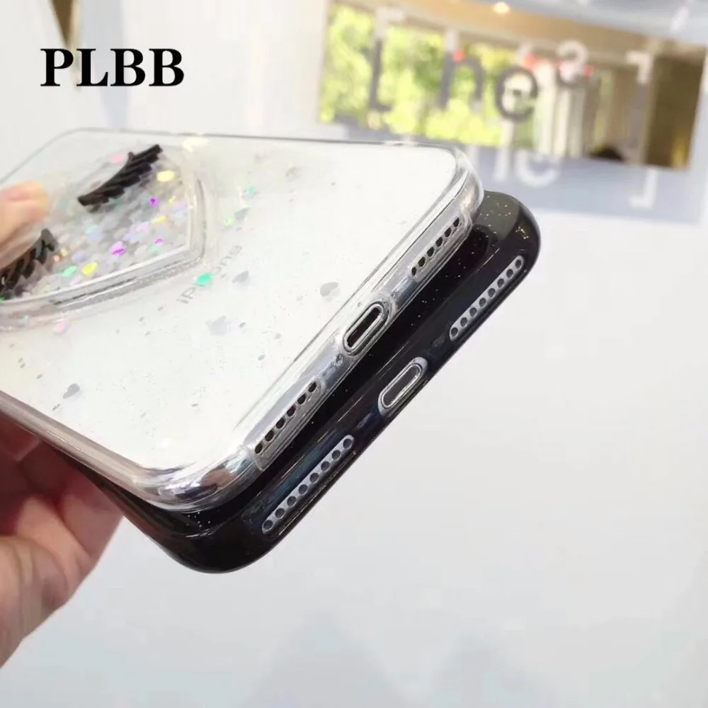 Чехол для телефона с объемными ресницами и надписями Love/Ears iPhone 6S 7 8 Plus XS 11 Pro MAX XR