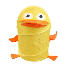 Практичный дизайн мультяшных животных складная корзина для белья мешок для белья коробка для белья(утка желтый