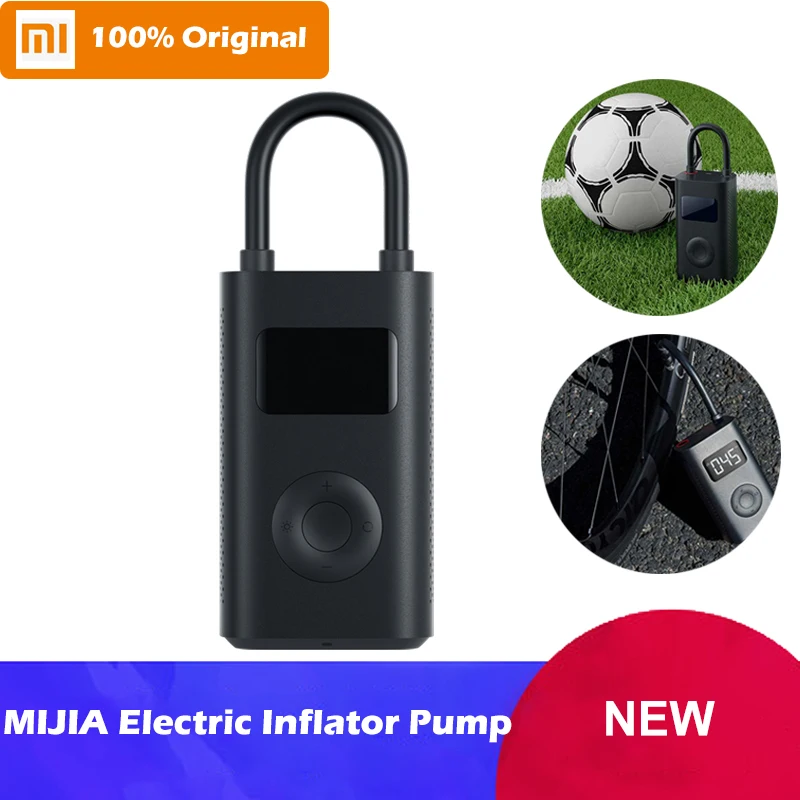 

Newest Xiaomi Mijia Portable Smart Digital Tire Pressure Detection Electric Inflator Pump for Bike Motorcycle Car Football