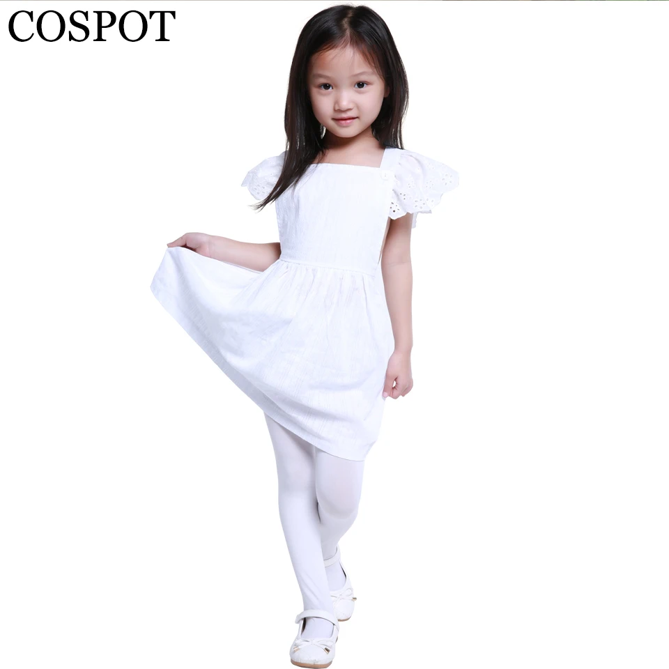 plain white dress kids