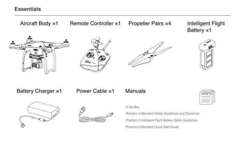 DJI Phantom 3 Standard With 2.7K HD Camera FPV Drone Quadcopter Rc Helicopter GPS Gimbal VS Phantom 3 Professional
