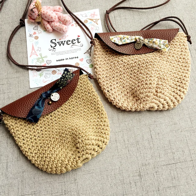 Monsisy Winter Wool Bag For Handmade Knitted Shoulder Monsisy Winter Wool Bag For Handmade Knitted Shoulder Baby Coin Purse And Handbag