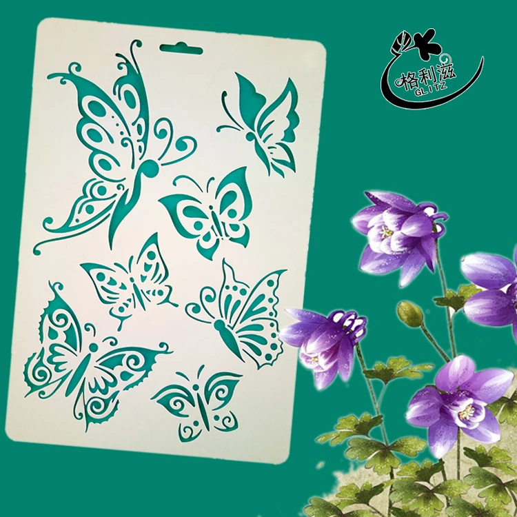 

7 Butterfly Layering Stencils for DIY Scraobooking/photo Album Decorative Embossig DIY Paper Cards Crafts.