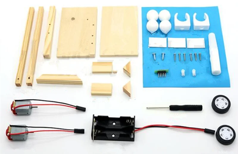 Happyxuan шариковый излучатель Дети DIY Science наборы для экспериментов деревянная