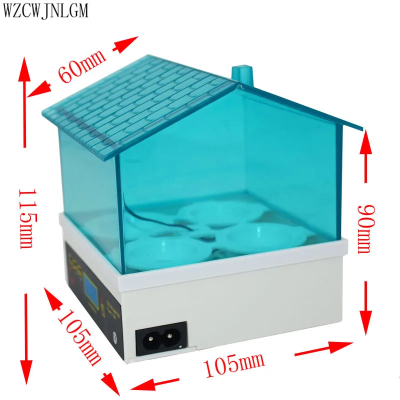 4 Egg Mini Electric Intelligent Automatic Egg Incubator Thermostat House Temperature Control For Chicken Duck Bird Quail Poultry 4 Egg Mini Electric Intelligent Automatic Egg Incubator Thermostat House Temperature Control For Chicken Duck Bird Quail Poultry
