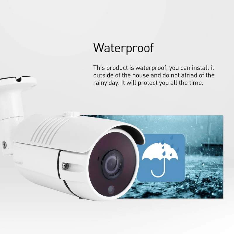 HD Водонепроницаемая 1080P наружная ip камера 2.0MP 6 Массив светодиодная