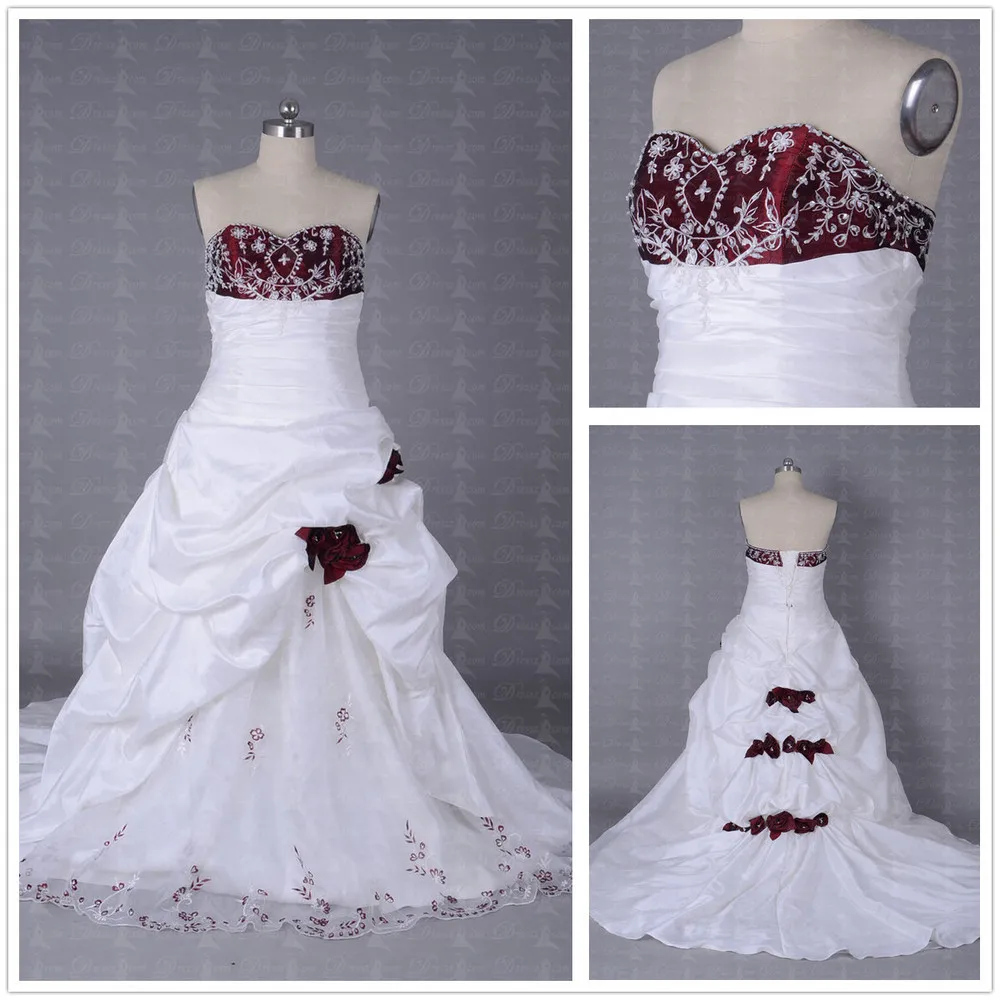Red Wedding Dresses And Ivory Dressesss Red Wedding Dresses And Ivory