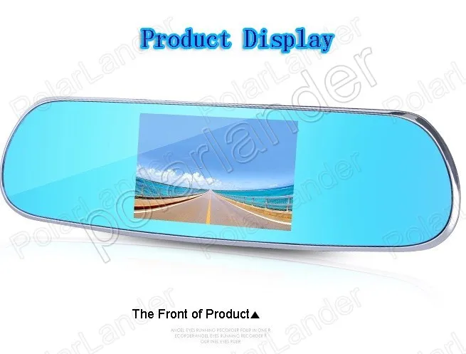 5,0 дюймов Full HD Автомобильный видеорегистратор зеркало заднего вида с двумя линзами спереди 140 градусов и сзади 120 градусов для android gps wifi