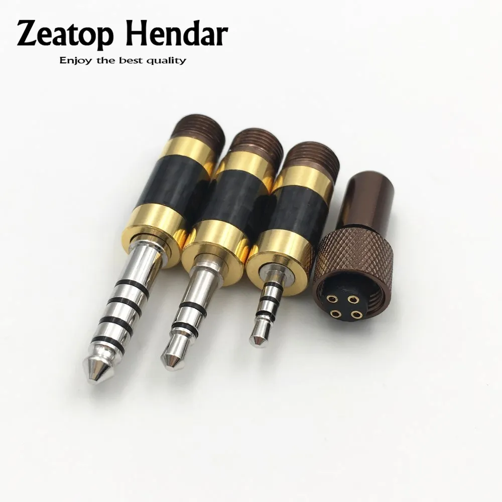 10 Set родием 4,4 мм 3,5 мм 2,5 мм равновесные наушники Plug 3 в 1 DIY HIFI Earhone кабель переходник в наборе для DITA AWESOME LN005924