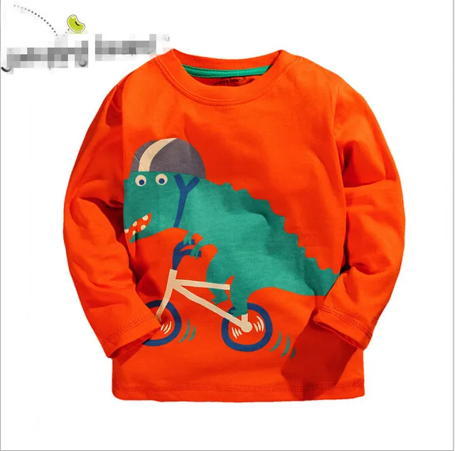 2017 newest baby boy dinosaur t shirt print style kids boys fashion