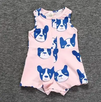 

Summer baby rompers cotton cartoon pattern newborn baby clothes romper onesies