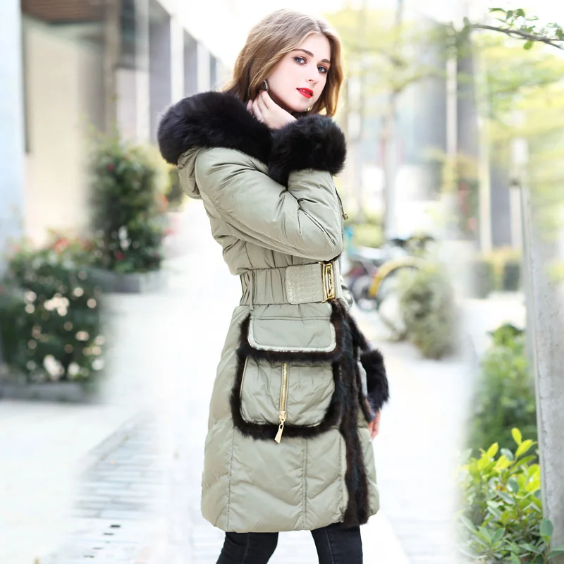 Women Winter Jacket Fox Fur Collar Parka Padded Thick Winter Coats Women Long Parkas Loose Hooded Jackets Female 2018 New CH726 (14)
