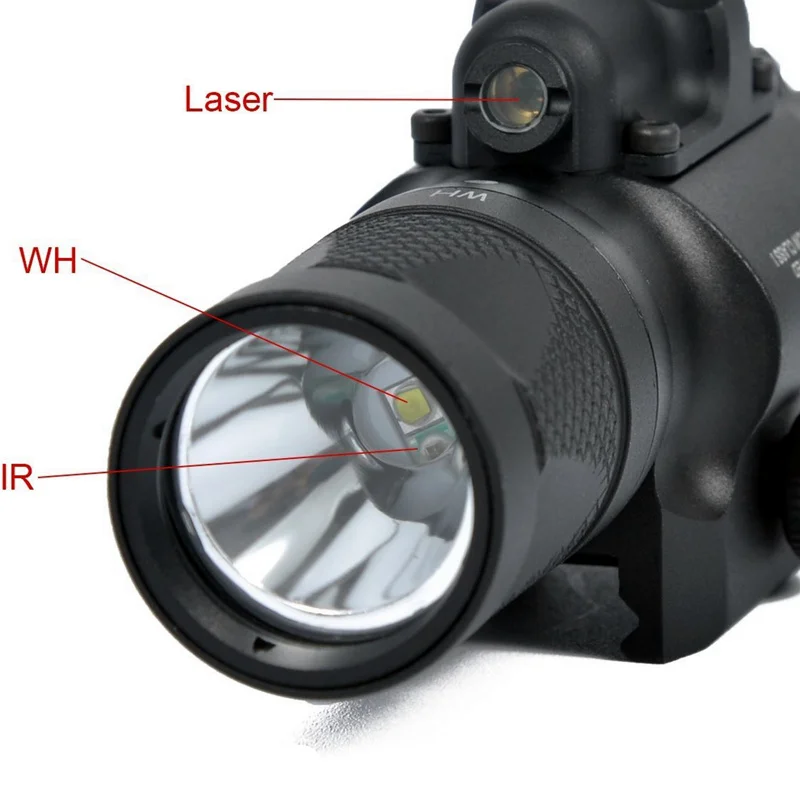 Tactical X400V IR Light Red Laser Sight Airsoft Arma Weapon Flashlight Softair Gun Lamp Glock Pistol Lanterna Hunting Lights