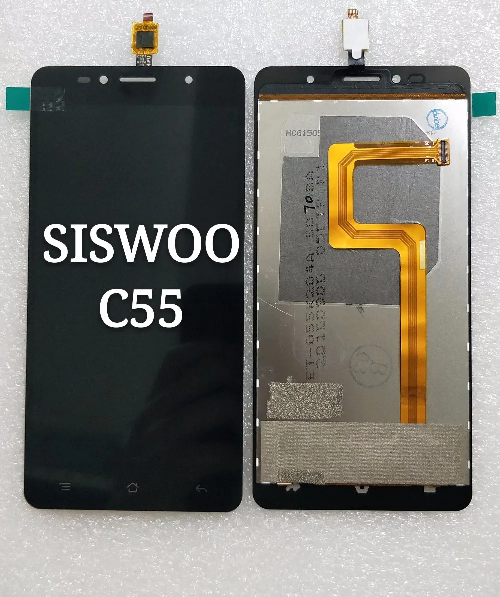 New For SISWOO C55 LCD Display With Touch Screen Without Frame