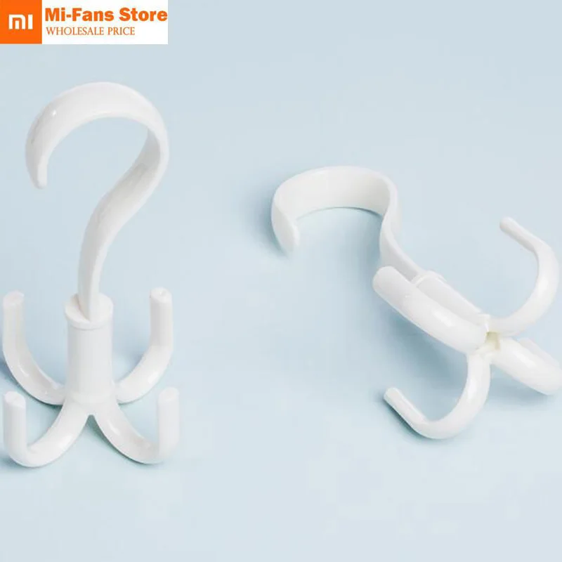 

Xiaomi Multi-Function 360 Degrees Rotate Four Claws Hooks Dry Wet Dual Use Towel Hanger Home Clothes Shoes Sundries Organizers