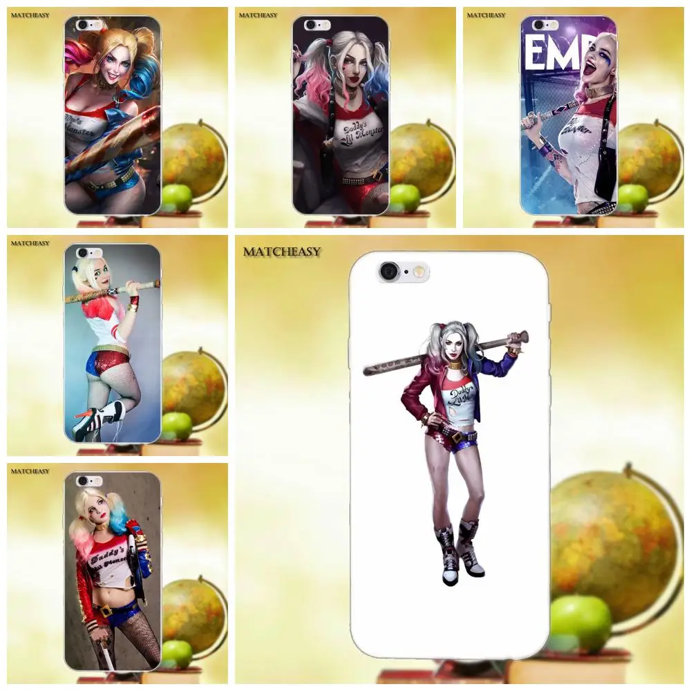 Мягкий Роскошный Harley Quin для Apple iPhone X XS Max XR 4 4S 5 5C SE 6 6S 7 8 Plus X|Чехлы-накладки| |