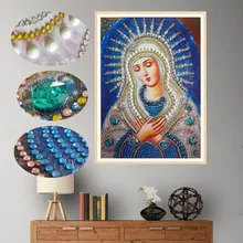 Новинка 5D кристальная круглая Алмазная картина особой формы Diy Алмазная вышивка домашний декор Алмазные Картины религиозные для подарка