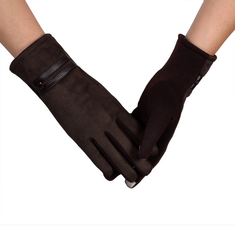 Черные перчатки Красные Синие Серые коричневые женские перчатки зимние теплые мягкие наручные перчатки варежки Зимние перчатки ручной работы mujer