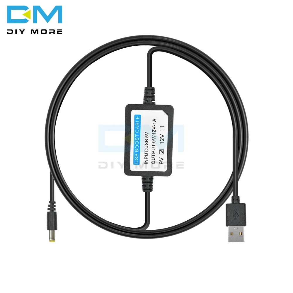 DC 5V to DC 9V/12V 1A USB Charge Power Boost Step Up Cable Step UP USB Converter Adapter Wire Component With Boost Transformer