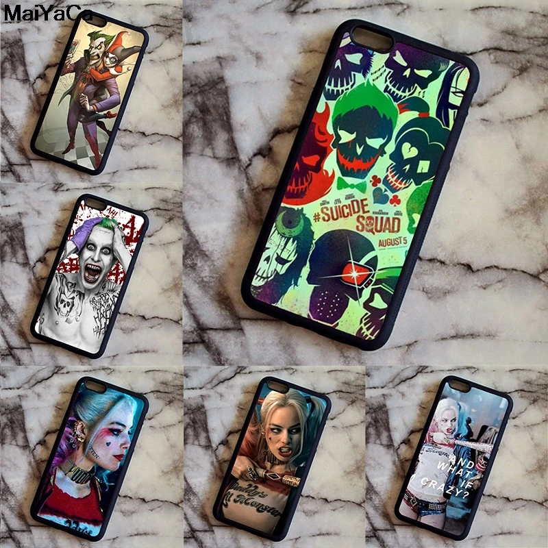 MaiYaCa Бэтмен Джокер Отряд Самоубийц для Samsung S3 S4 S5 S6 S7 S8 S9 plus edge Note черный мягкий