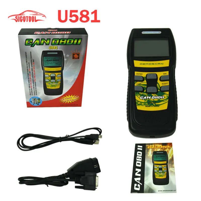 Горячая Распродажа U581 CAN OBDII/считыватель EOBDII (обновление по Интернету) OBD2