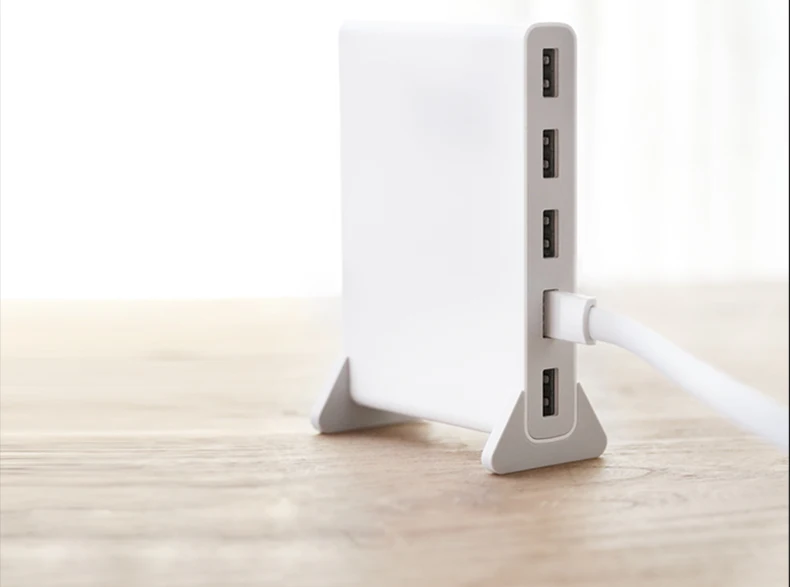Xiaomi charging station multi-port 5 USB socket adapter QC2.0 fast charging cable charger charging power 65w notebook  (7)
