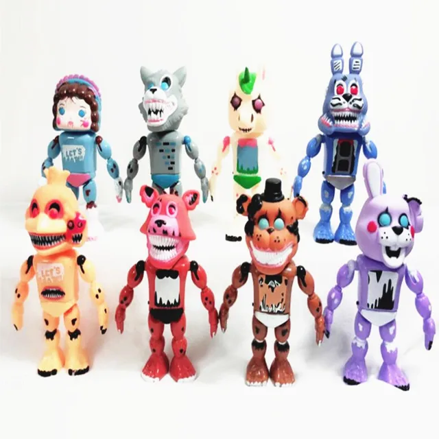 Five Nights At Freddy's FNAF Бонни Фокси медведь Фредди фазбер ночь Фредди кукла игрушки фигурка игрушка с светильник со звуком