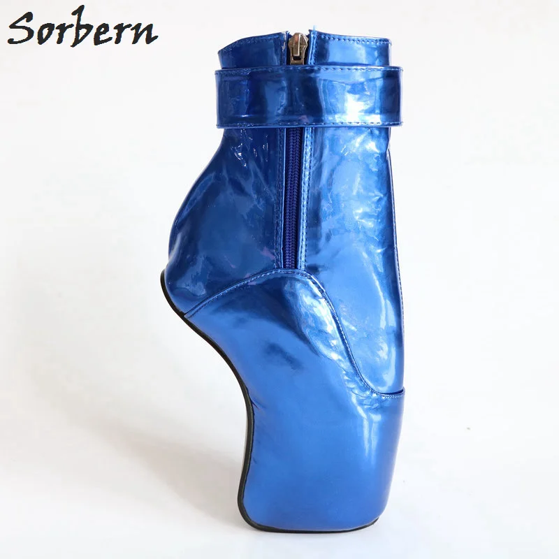 royal blue wedge booties