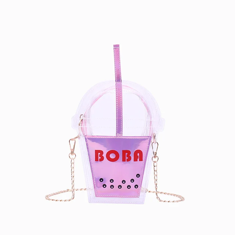 

PVC Fashion Women Bag Clear Transparent Small Handbags Chain Shoulder Lady Evening Bags Phone Key Pocket Funny Pouches