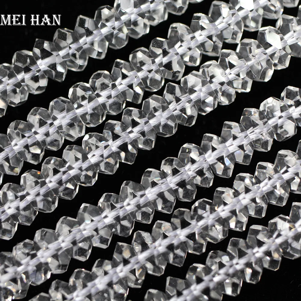 Luzhengyang 50 Paquetes De Cristal Facetado Rondelle