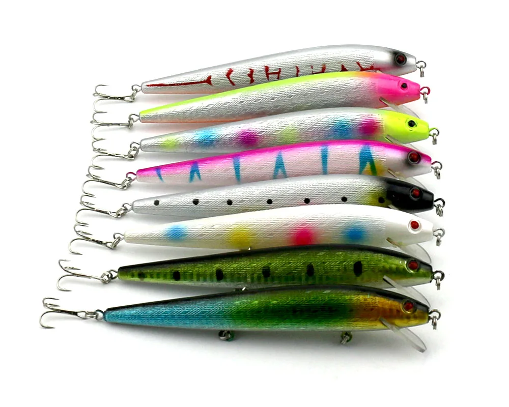 

HENGJIA 1PC NEW Crank Bait Minnow Fishing Lure 14CM 15.8G 6#hooks Bass Fishing Tackle Fishing Tool hard bait lure with 3 hooks