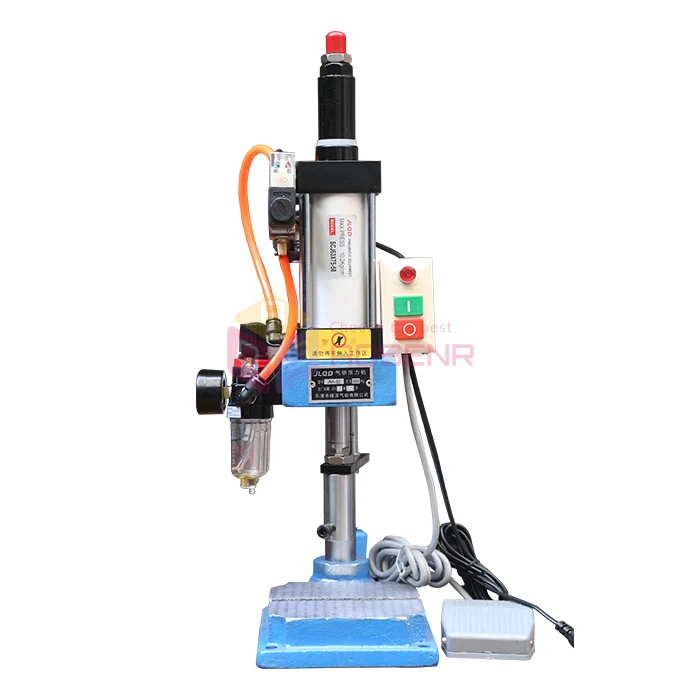 

110V/220V JNA50 Single Column Punching Machine Pneumatic Small Desktop Punch Machine Press 200KG Cylinder Stroke 75MM