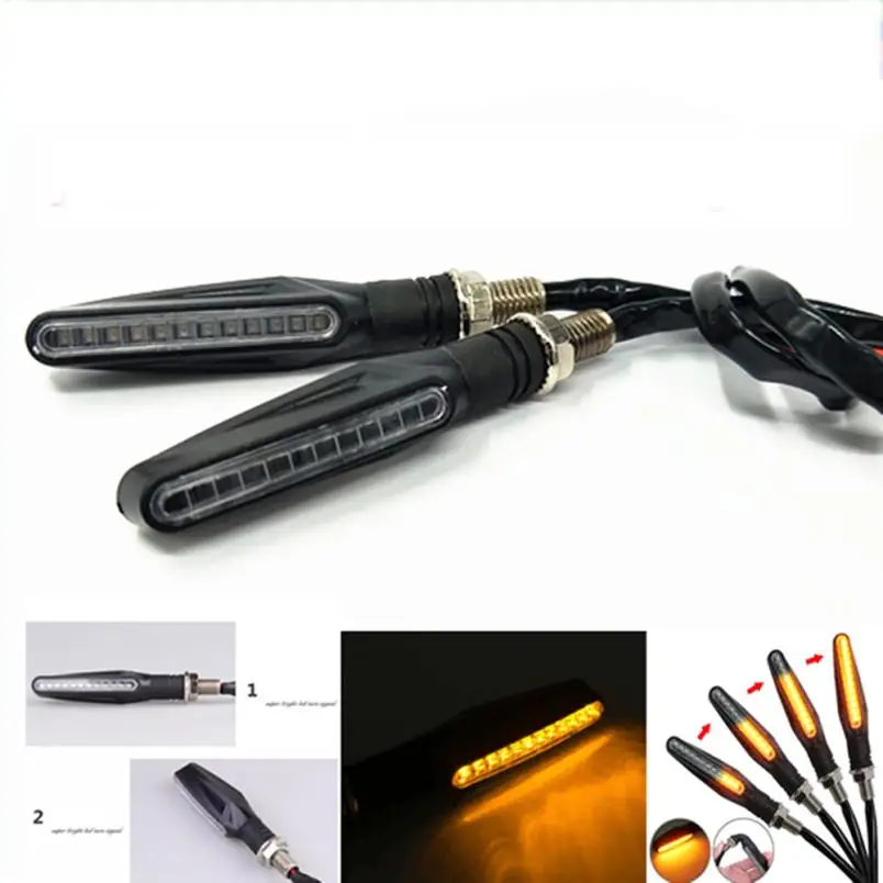 Motorcycle Light 2pcs 12V Universal Motorcycle Flasher LED Turn Signal Indicators Light Resistor