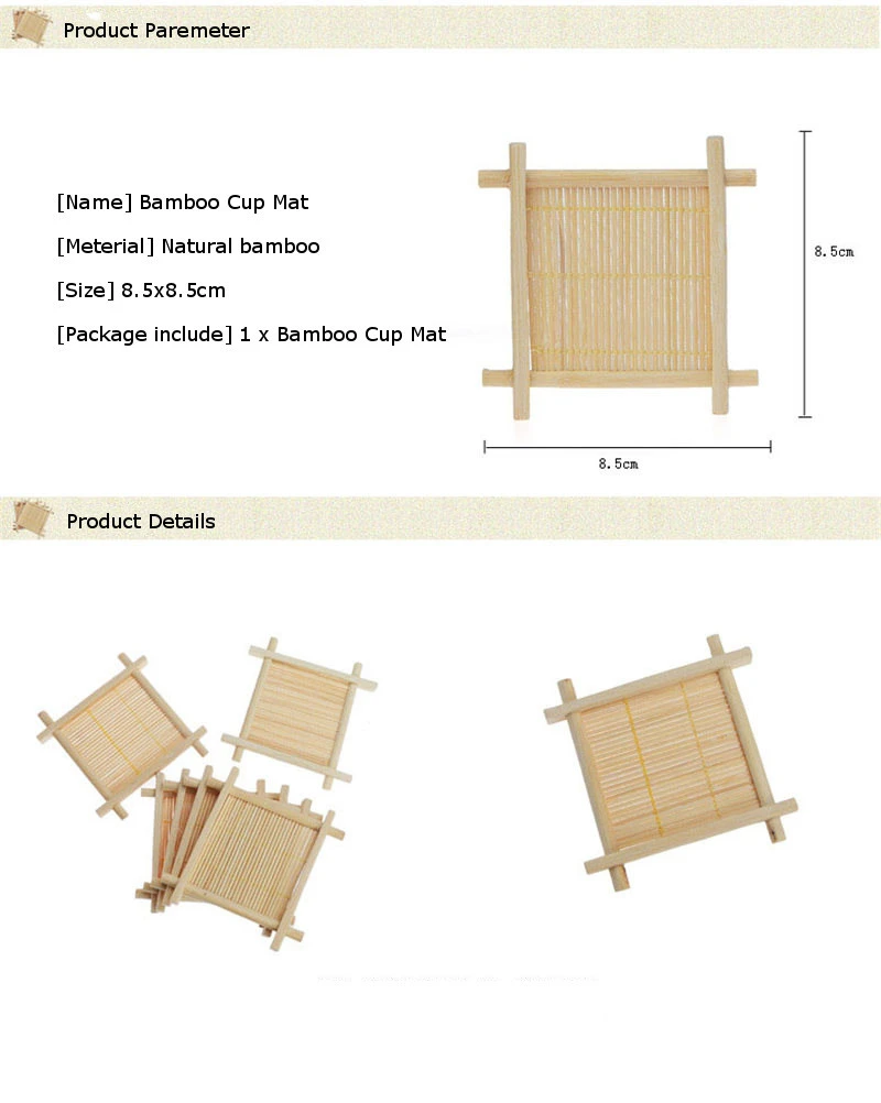 Мини ручной бамбуковые чашки Коврики кунг-фу Аксессуары для чая таблице место Коврики S coaster Кофе Чашки напитки Кухня код кружка колодки