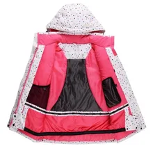 Лыжная куртка женская зимняя водонепроницаемая ветровка для сноуборда утолщенная теплая уличная спортивная одежда с принтом в виде пятен пальто с капюшоном для девочек