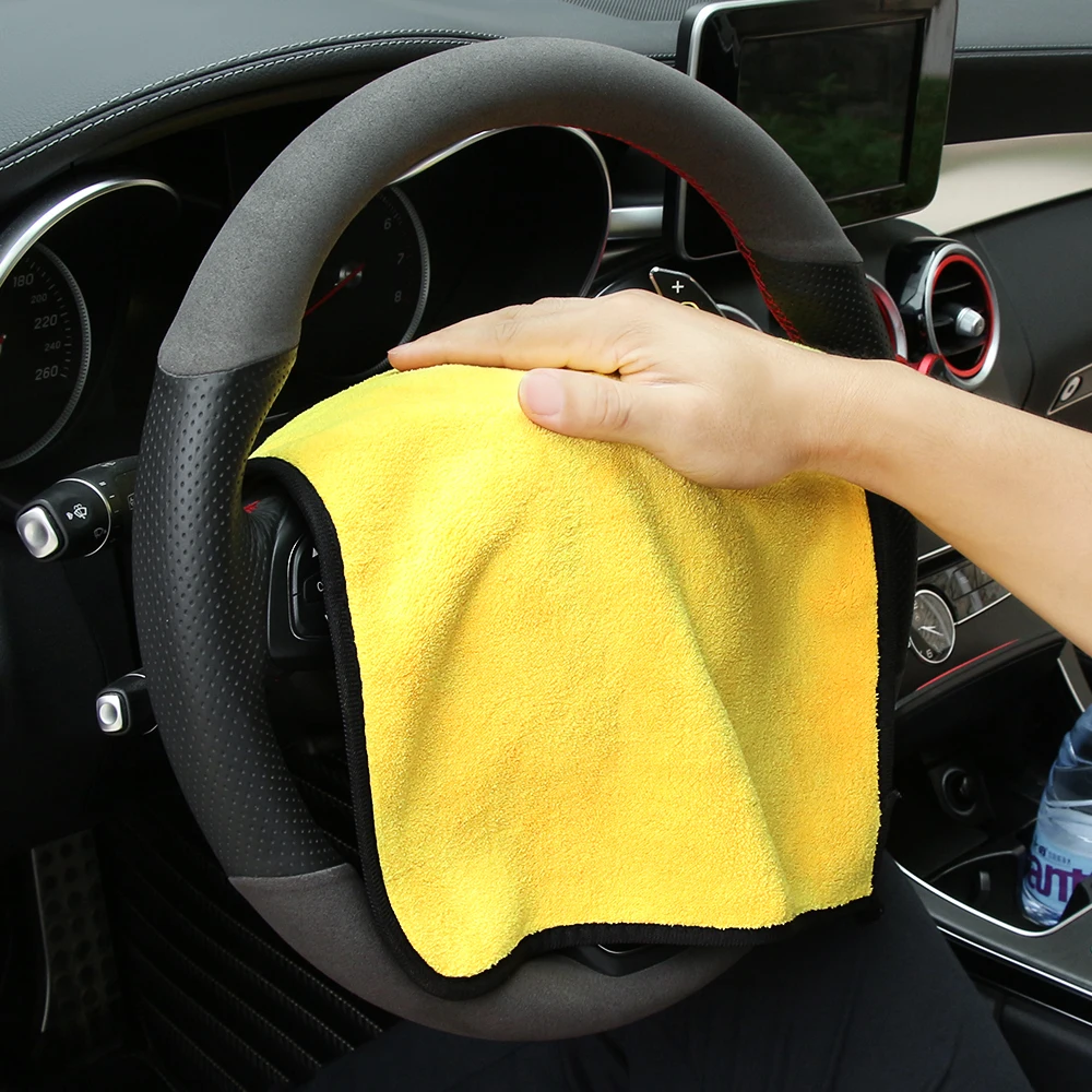 

Car Wash Microfiber Towel Car Cleaning Drying Cloth Hemming Car Care Cloth Detailing Car Wash Towel For Toyota For Volkswagen